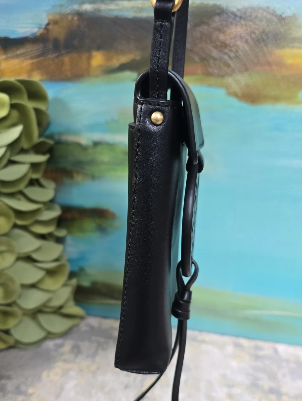 Tory Burch Miller Leather Smartphone Crossbody